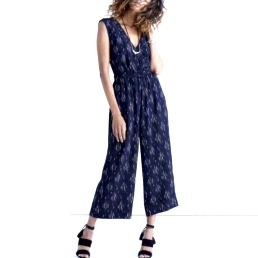 Madewell Front Wrap Floral Jumpsuit, Size 6